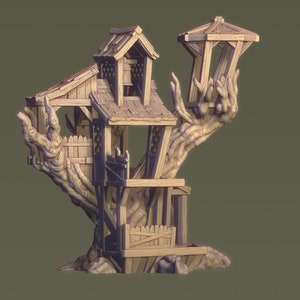 Large Tree Watchtower - ideal for Dungeons and Dragons and other Tabletop RPGs/Wargaming/D&D