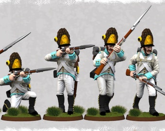 Napoleonic German Grenadiers: Tabletop RPG Miniatures