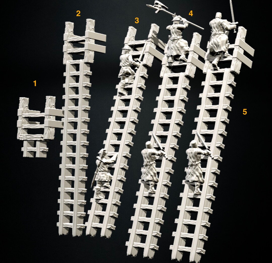 Siege Ladders Ideal for Dungeons and Dragons and Other Tabletop Rpgs/ D