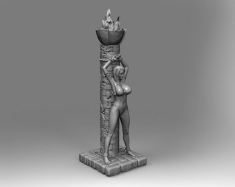 Chained pin up girl - ideal for Dungeons and Dragons and other Tabletop RPGs/Wargaming/D&D