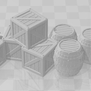 Cargo/Crates - the frost - ideal for Dungeons and Dragons and other Tabletop RPGs