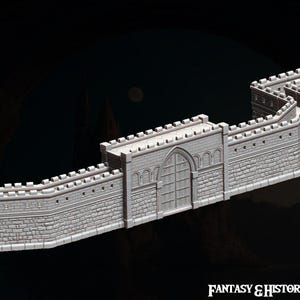Walls and Gate - ideal for Dungeons and Dragons and other Tabletop RPGs/Wargaming/D&D