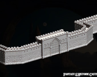 樹脂製の壁と門：テーブルトップRPGの風景 - ダンジョンズ＆ドラゴンズ