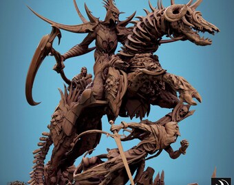 Velkaran Wraith Rider-miniatuur: hars tafelblad-RPG, D&D Wargaming