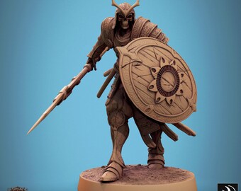 Oosters skeletlegerminiatuur: hars Wargaming RPG-figuur