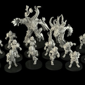 Halfing football team - Rough and tumble -ideal for Dungeons and Dragons and other Tabletop RPGs