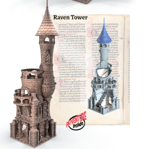 Raven Tower - Geschichte von zwei Städten - ideal für Dungeons and Dragons und andere Tabletop RPGs/ D&D/ Wargaming