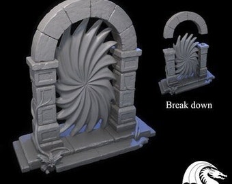 Fantasy Stone Portal - ideal for Dungeons and Dragons and other Tabletop RPGs