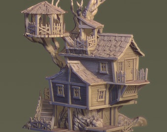 Medium Tree House - ideaal voor Dungeons and Dragons en andere tabletop RPG's/Wargaming/D&D