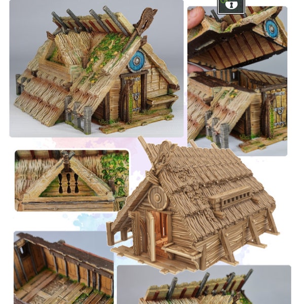 Viking house - Viking Saga - ideal for Dungeons and Dragons and other Tabletop RPGs/ D&D/ Wargaming