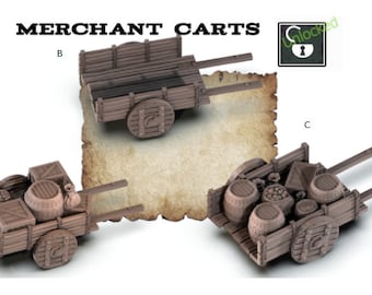 Caisse/chariots d&#39;épicerie - histoire de deux villes - idéal pour Donjons and Dragons et autres RPG de table/D&D/Wargaming