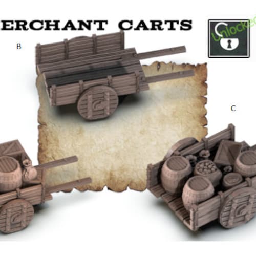 Crate/groceries Carts Tale of Two Cities Ideal for Dungeons Etsy