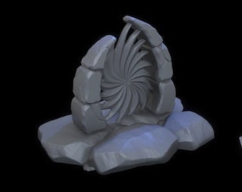Fantasy Stone Portal - ideal for Dungeons and Dragons and other Tabletop RPGs
