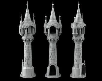 Dice Tower - idéal pour les princesses en colère 15/28/32 mm - idéal pour Donjons et Dragons et autres RPG sur table