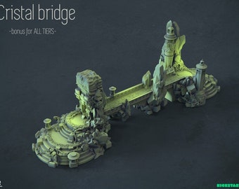 Ancient Crystal Bridge - ideal for DnD, Mordheim and other Tabletop RPGs