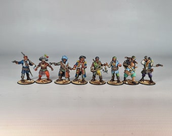 Pirates bundle - rum n razing - ideal for Dungeons and Dragons and other Tabletop RPGs/ D&D/ Wargaming (NOT Painted)