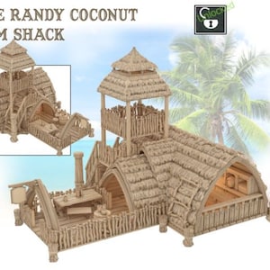Coconut Shack - treasure island - ideal for Dungeons and Dragons and other Tabletop RPGs/ D&D/ Wargaming