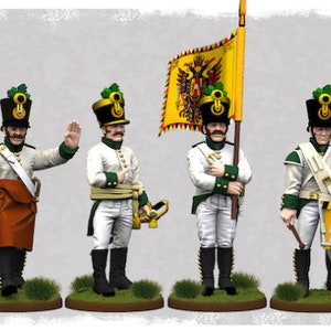 Fusiliers Napoleonic Wars Austro-Hungarian Command Order Post 1809 - ideal for Dungeons and Dragons and other Tabletop RPGs/D&D/Wargaming