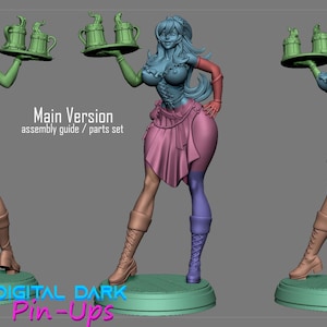NSFW Miniature Sexy Nude Pin up Female Nsfw Pin up Nsfw Gaming