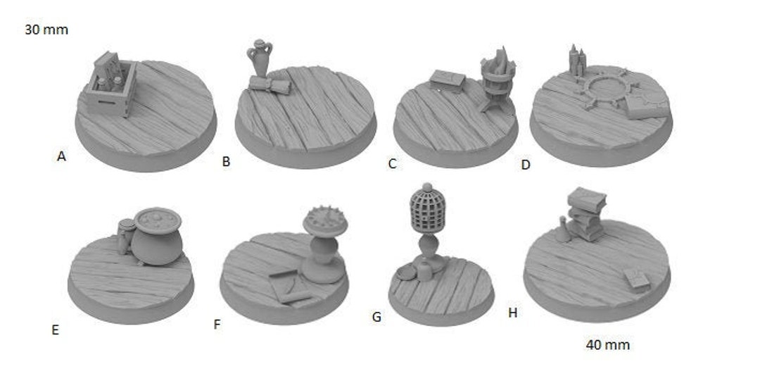 Wizard Theme Bases - Ideal for Dungeons and Dragons and Other Tabletop ...