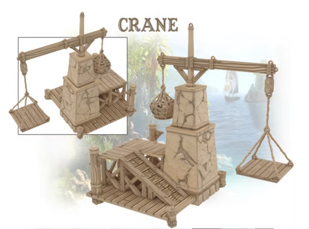Crane Treasure Island Ideal for Dungeons and Dragons and Other Tabletop