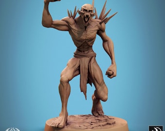 Ghoul Savages-miniatuur: hars tafelblad RPG mini (basis van 25 mm)