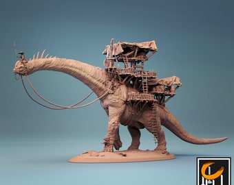 Miniatura de la caravana del Brachiosaurus: juego de rol de mesa de D&D, El Señor de los Sellos