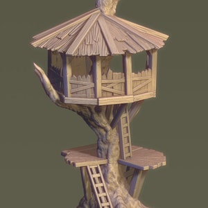 Medium Tree Watchtower - ideal for Dungeons and Dragons and other Tabletop RPGs/Wargaming/D&D