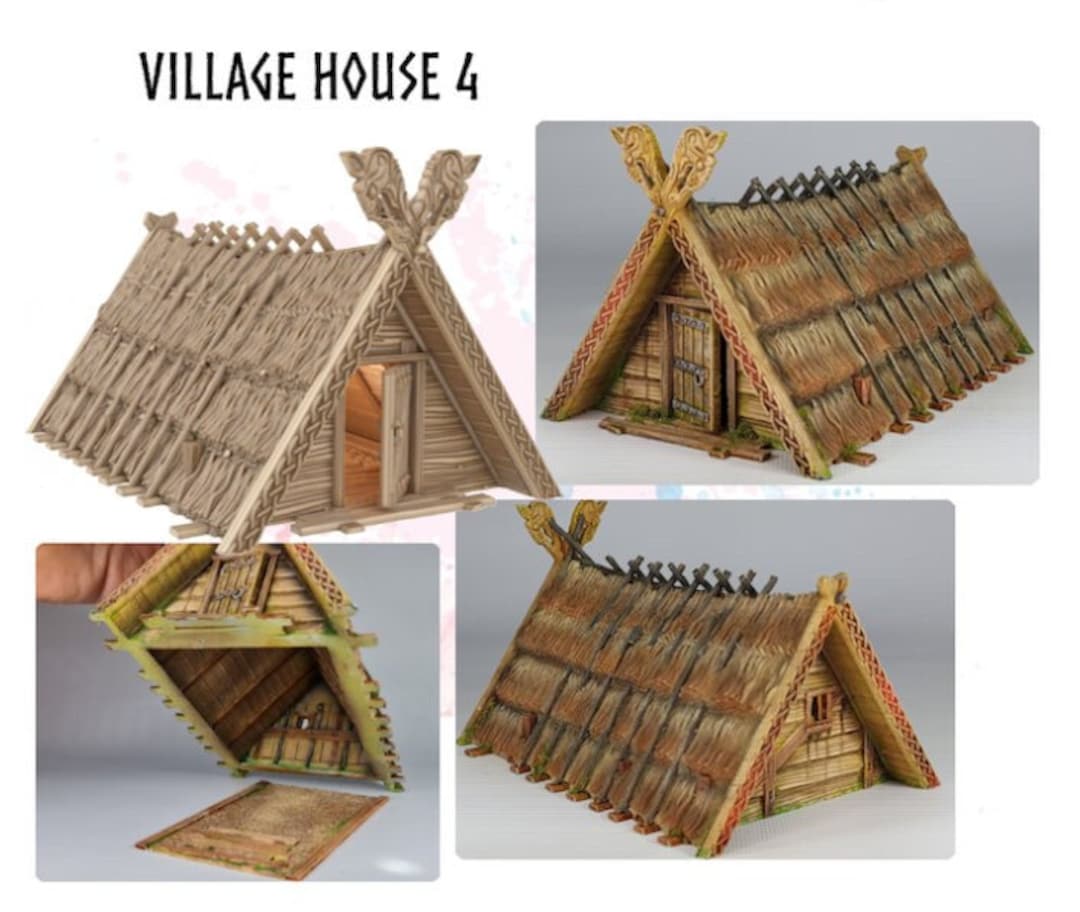 Viking House Viking Saga Ideal for Dungeons and Dragons and Other Tabletop Rpgs/ D&D/ Wargaming
