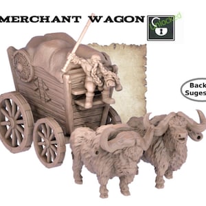 Merchant wagon  - tale of two cities - ideal for Dungeons and Dragons and other Tabletop RPGs/ D&D/ Wargaming