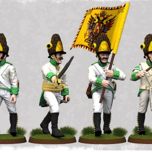 Fusiliers Napoleonic Wars German Grenadiers Command Order 1809 - ideal for Dungeons and Dragons and other Tabletop RPGs/D&D/Wargaming