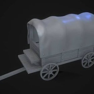 Western wagon - ideal for Dungeons and Dragons and other Tabletop RPGs