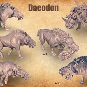 Prähistorischer Daeodon - ideal für Dungeons and Dragons und andere Tabletop-Rollenspiele/ Wargaming