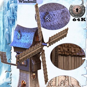 Młyn wiatrowy - Frost 2 - idealny do Dungeons and Dragons i innych gier RPG