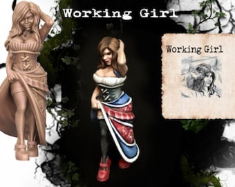 Dark Alley Working Girl-miniatuur: D&D-tablet-RPG Iain Lovecraft Model