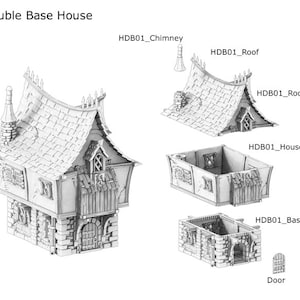 Medieval House 5 (28 mm) - mróz - idealny do Dungeons and Dragons i innych gier RPG
