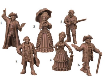 Noble Miniatures Ladies and Gents - treasure island - ideal for Dungeons and Dragons and other Tabletop RPGs/ D&D/ Wargaming