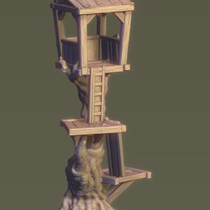 Small Tree Watchtower - ideal for Dungeons and Dragons and other Tabletop RPGs/Wargaming/D&D
