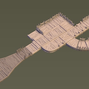Modular Wooden Tiles - ideal for Dungeons and Dragons and other Tabletop RPGs/Wargaming/D&D