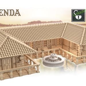 Hacienda - treasure island - ideal for Dungeons and Dragons and other Tabletop RPGs/ D&D/ Wargaming