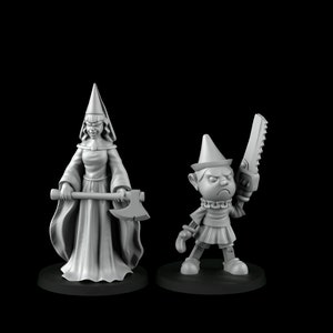 Sinister Pinocchio & Fairy Godmother Miniatures - Dungeons and Dragons Tabletop RPG