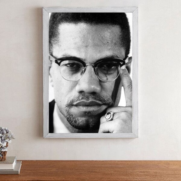 Malcolm X Movie Poster Etsy UK