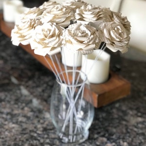 12 Poem Book Page Paper Roses - Paper Flowers - Book Art - Book Decor ...