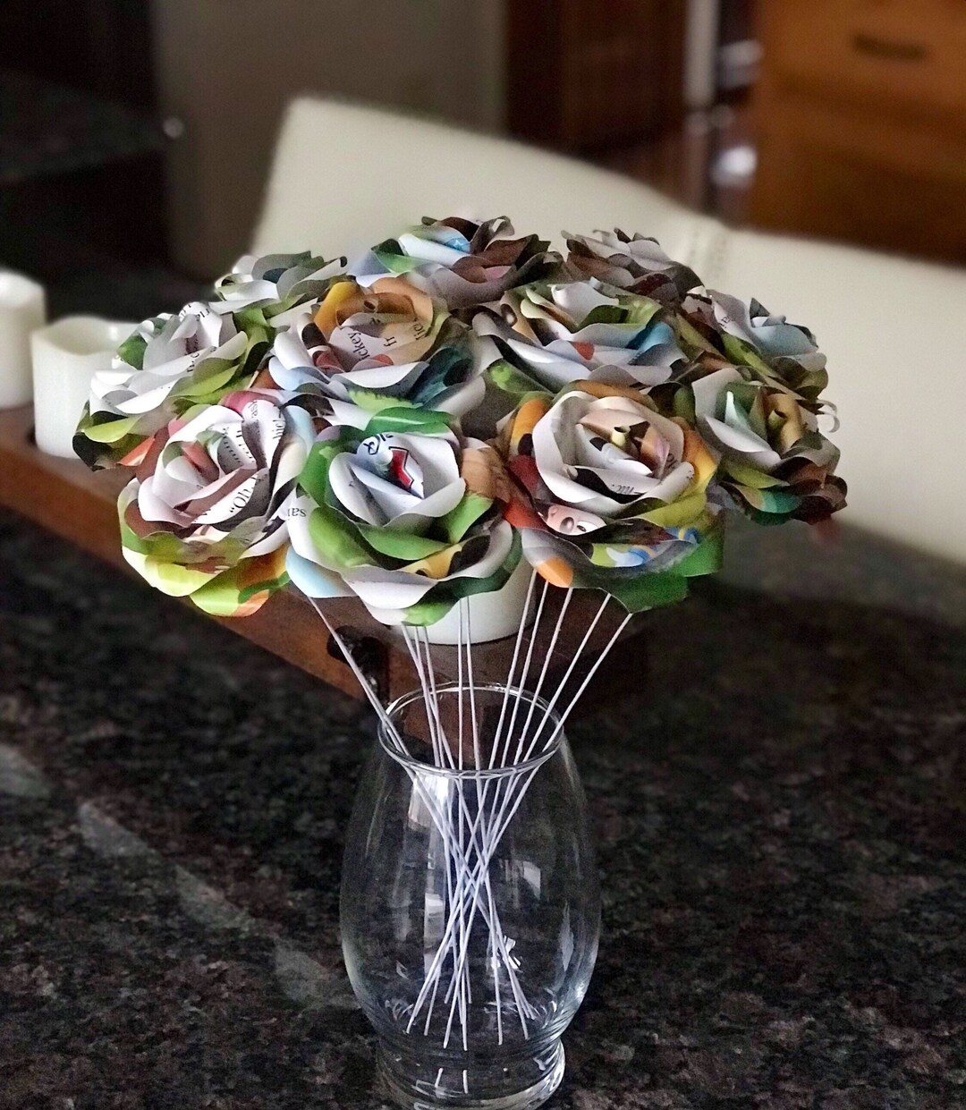 12 Disney Mickey Mouse Book Page Paper Roses - Book Art - Paper Flowers ...