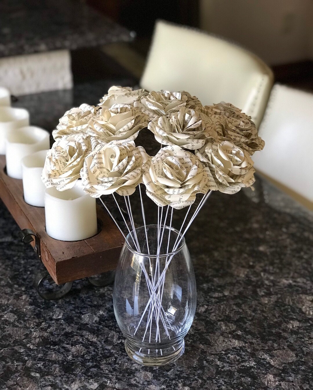 12 Stranger Things Book Page Paper Roses Paper Flowers Etsy