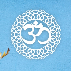 Om Wall Art, Namaste Yoga Wall Decoration, Wood Wall Decor, Housewarming Gift, Meditation Gift, Livingroom Gift, Easy to Hang!