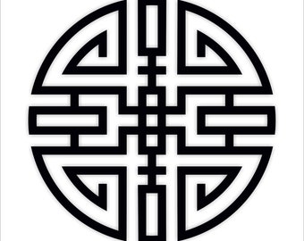 Feng Shui Wood Wall Art: Chinese Symbol for Wealth