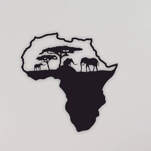 Wooden Africa Map, African Map Ethnic Wall Art,  Housewarming Gift, Wooden Sign, Livingroom Gift, Africa wall art, Office/Home Decor
