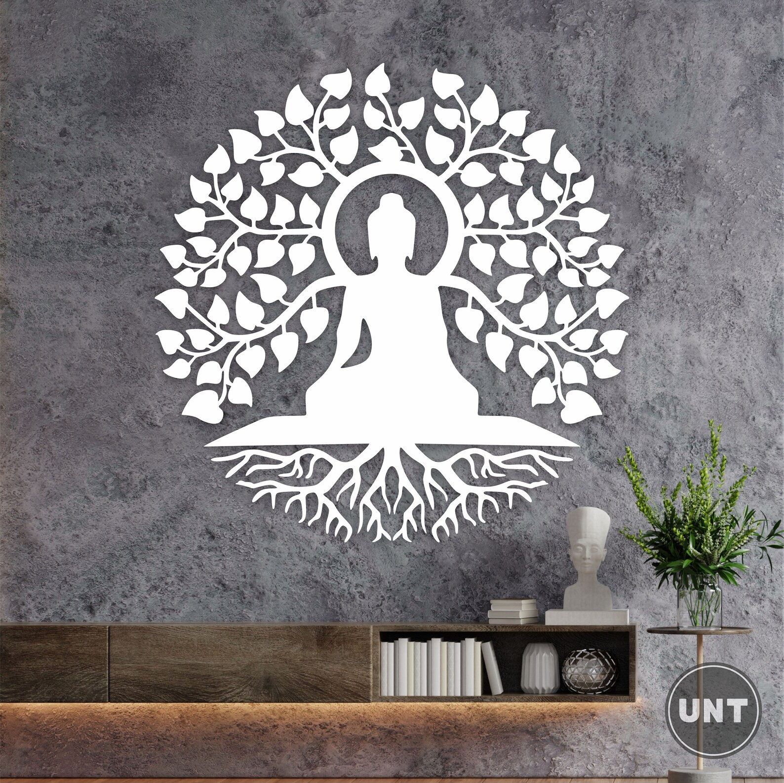 Chakra Symbols Mandala Wooden Wall Art: Yoga Room Decor - Etsy