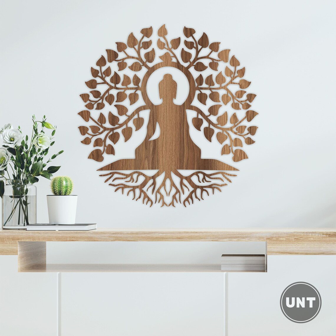 Chakra Symbols Mandala Wooden Wall Art: Yoga Room Decor - Etsy